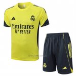 Chandal del Real Madrid Manga Corta 2025-2026 Amarillo - Pantalon Corto