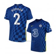 Camiseta Chelsea Jugador Rudiger Primera 2021-2022