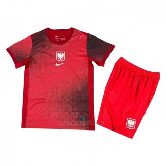 Camiseta Polonia Segunda Nino 2024