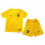 Camiseta Portugal Portero Nino 2024 Amarillo