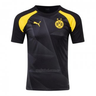 Camiseta Pre Partido del Borussia Dortmund 2023 Negro