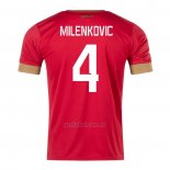 Camiseta Serbia Jugador Milenkovic Primera 2022