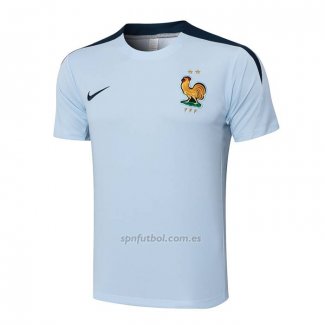 Camiseta de Entrenamiento Francia 2024-2025 Azul Claro