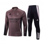 Chandal de Sudadera del Arsenal 2024-2025 Gris Purpura
