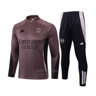 Chandal de Sudadera del Arsenal 2024-2025 Gris Purpura