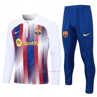 Chandal de Sudadera del Barcelona 2023-2024 Blanco