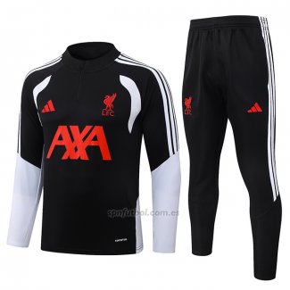 Chandal de Sudadera del Liverpool Nino 2026-2027 Negro