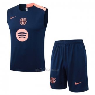 Chandal del Barcelona Sin Mangas 2025-2026 Azul Rosa
