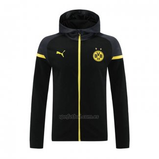 Chaqueta con Capucha del Borussia Dortmund 2024-2025 Negro