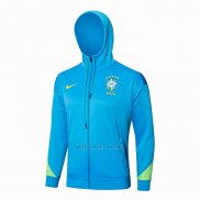 Chaqueta con Capucha del Brasil 2024-2025 Azul