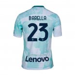 Camiseta Inter Milan Jugador Barella Segunda 2022-2023