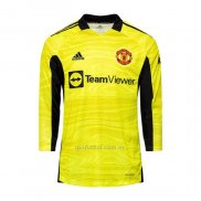 Camiseta Manchester United Portero Primera Manga Larga 2021-2022