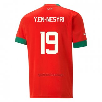 Camiseta Marruecos Jugador Y.En-Nesyri Segunda 2022