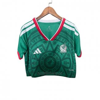 Camiseta Mexico Primera Mujer Corta 2026