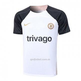 Camiseta de Entrenamiento Chelsea 2023-2024 Blanco