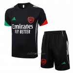 Chandal del Arsenal Manga Corta 2025-2026 Negro - Pantalon Corto