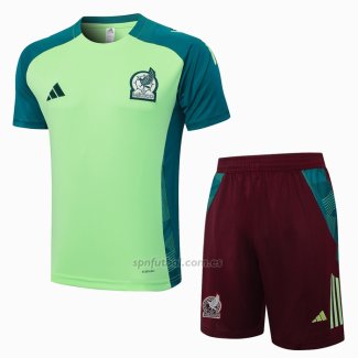 Chandal del Mexico Manga Corta 2024-2025 Verde - Pantalon Corto