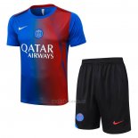 Chandal del Paris Saint-Germain Manga Corta 2025-2026 Azul Rojo - Pantalon Corto