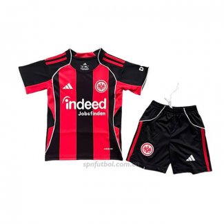 Camiseta Eintracht Frankfurt Primera Nino 2025-2026