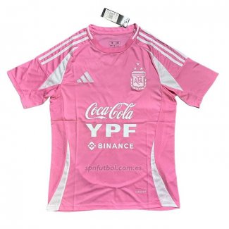 Camiseta Pre Partido del Argentina 2025 Rosa