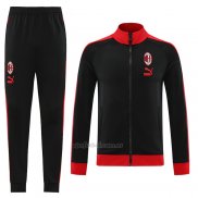 Chandal de Chaqueta del AC Milan 2023-2024 Negro