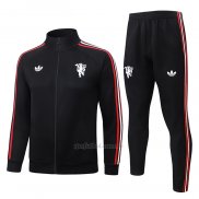 Chandal de Chaqueta del Manchester United Nino 2026-2027 Negro