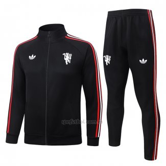Chandal de Chaqueta del Manchester United Nino 2026-2027 Negro