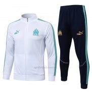 Chandal de Chaqueta del Olympique Marsella Nino 2025-2026 Blanco