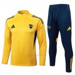 Chandal de Sudadera del Boca Juniors Nino 2025-2026 Amarillo