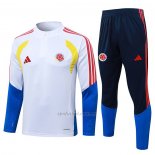Chandal de Sudadera del Colombia Nino 2026-2027 Blanco