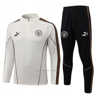 Chandal de Sudadera del Manchester City Nino 2026-2027 Crema