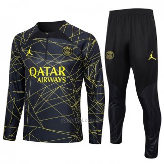 Chandal de Sudadera del Paris Saint-Germain Jordan 2023-2024 Negro