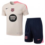 Chandal del Barcelona Manga Corta 2025-2026 Amarillo - Pantalon Corto
