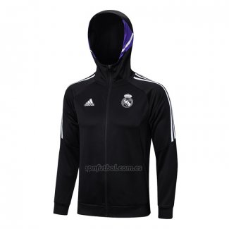 Chaqueta con Capucha del Real Madrid 2022-2023 Negro