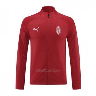 Chaqueta del AC Milan 2023-2024 Rojo Oscuro