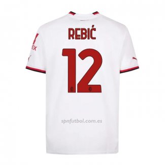 Camiseta AC Milan Jugador A.Rebic Segunda 2022-2023