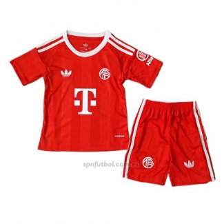 Camiseta Bayern Munich Portero Nino 2025-2026 Rojo