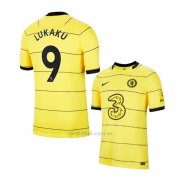 Camiseta Chelsea Jugador Lukaku Segunda 2021-2022