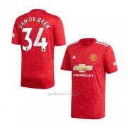 Camiseta Manchester United Jugador Van De Beek Primera 2020-2021