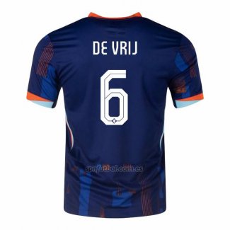 Camiseta Paises Bajos Jugador De Vrij Segunda 2024-2025