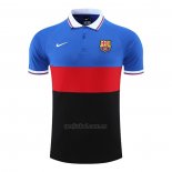 Camiseta Polo del Barcelona 2022-2023 Azul Rojo Negro