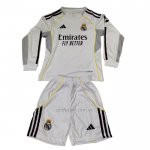 Camiseta Real Madrid Primera Manga Larga Nino 2025-2026