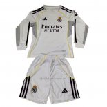 Camiseta Real Madrid Primera Manga Larga Nino 2025-2026