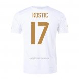 Camiseta Serbia Jugador Kostic Segunda 2022