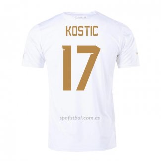 Camiseta Serbia Jugador Kostic Segunda 2022