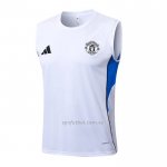 Camiseta de Entrenamiento Manchester United Sin Mangas 2025-2026 Blanco