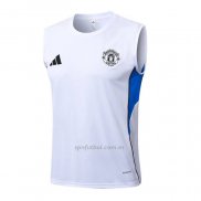 Camiseta de Entrenamiento Manchester United Sin Mangas 2025-2026 Blanco
