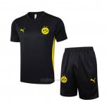 Chandal del Borussia Dortmund Manga Corta 2024-2025 Negro - Pantalon Corto