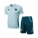 Chandal del Cruzeiro Manga Corta 2024-2025 Verde Pantalon Corto