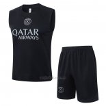 Chandal del Paris Saint-Germain Sin Mangas 2025-2026 Negro